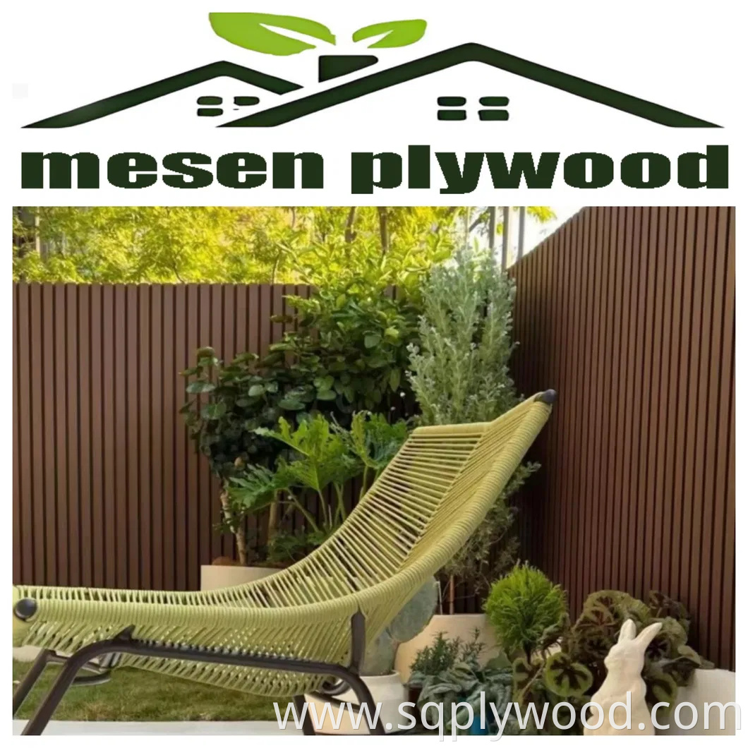 Durable Solid Interior Custom Wood Plastic Wood Composite WPC Wall Panel for Decoration